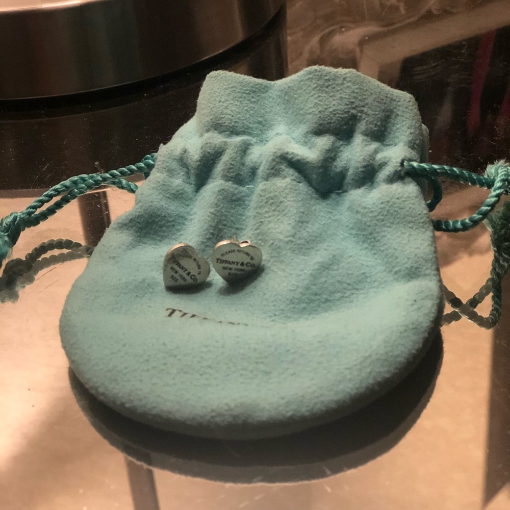 Tiffany’s Mini Heart Tag Earrings
